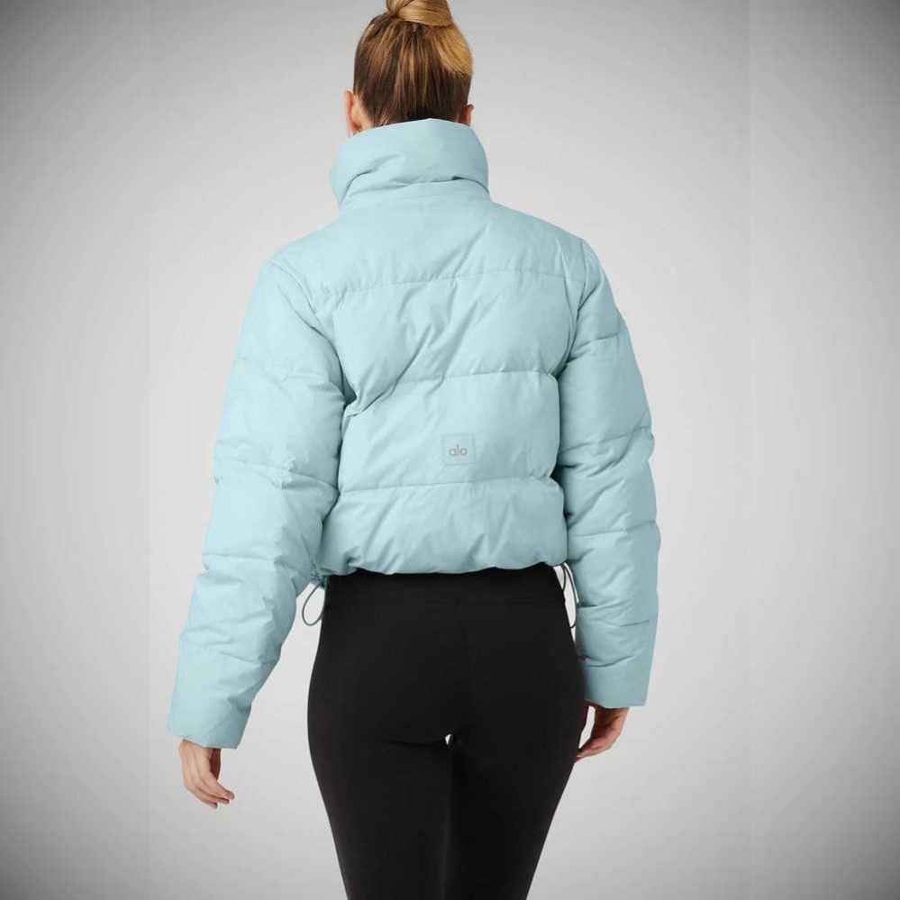 Chaquetas Alo Yoga Gold Rush Puffer Mujer Azules | MX-54SXVH