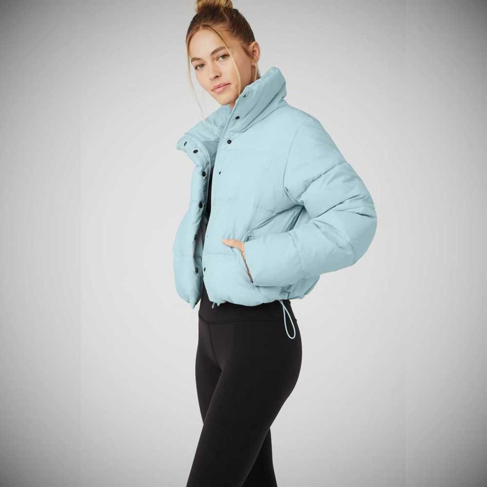 Chaquetas Alo Yoga Gold Rush Puffer Mujer Azules | MX-54SXVH