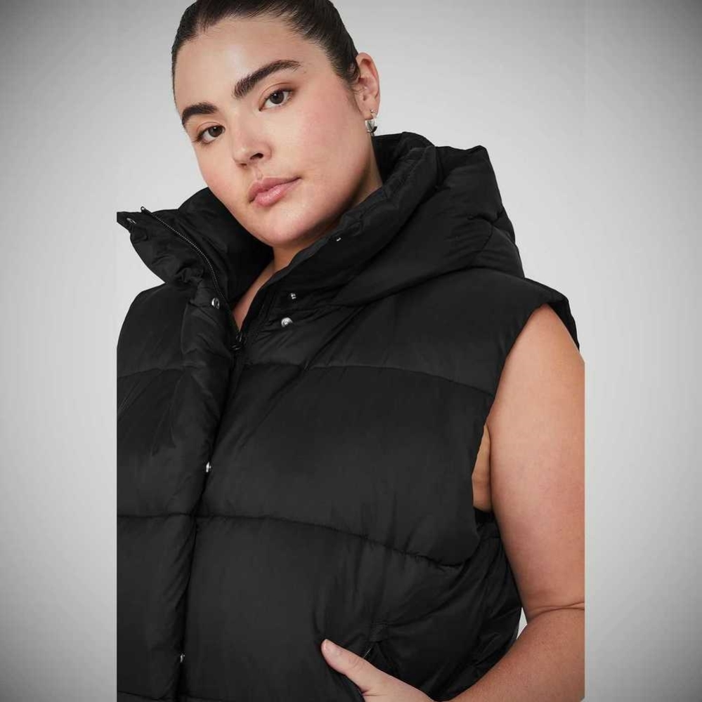 Chaquetas Alo Yoga Gold Rush Puffer Mujer Negros | MX-69UHDV