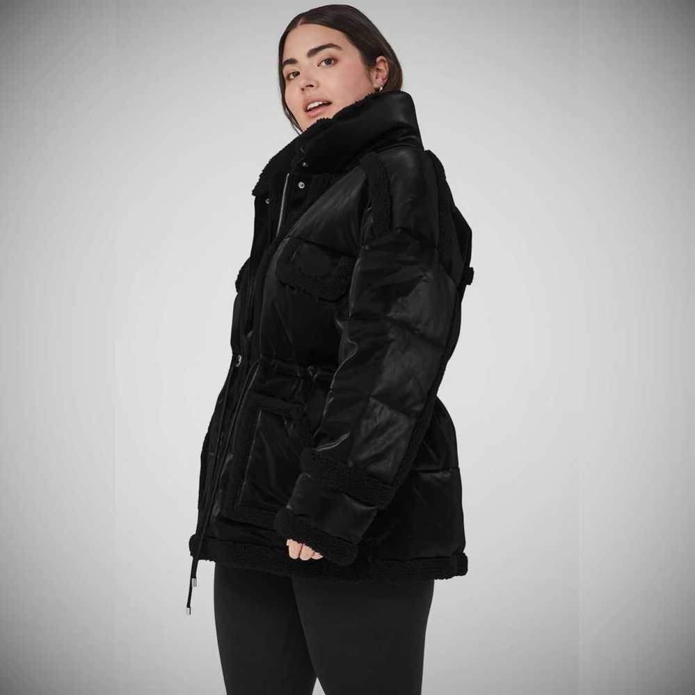 Chaquetas Alo Yoga Ice Breaker Puffer Mujer Negros | MX-73XPTN