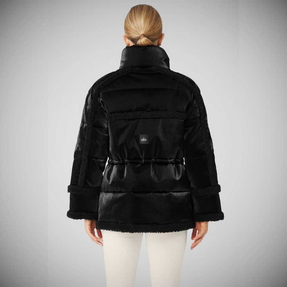 Chaquetas Alo Yoga Ice Breaker Puffer Mujer Negros | MX-96FPNG