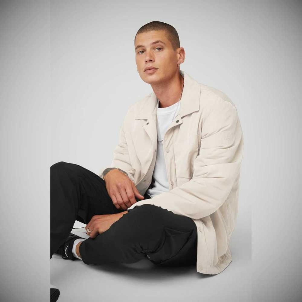 Chaquetas Alo Yoga Legend Hombre Beige | MX-05WFUC