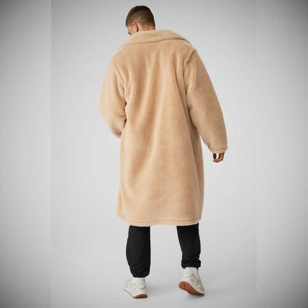 Chaquetas Alo Yoga Oversized Sherpa Trench Hombre Camel | MX-27PAOR