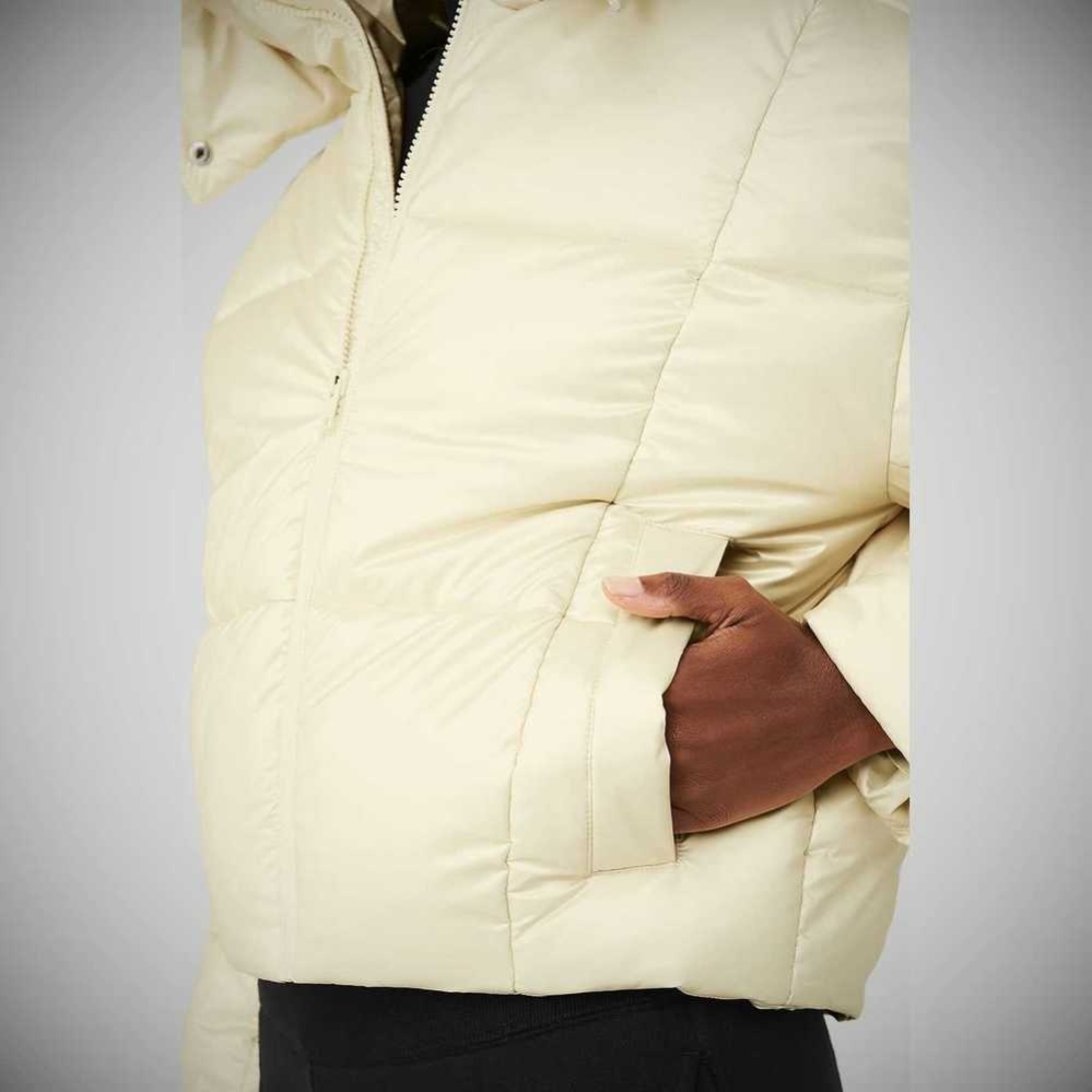 Chaquetas Alo Yoga Pearlized Pristine Puffer Mujer Amarillos Claro | MX-06BDSC