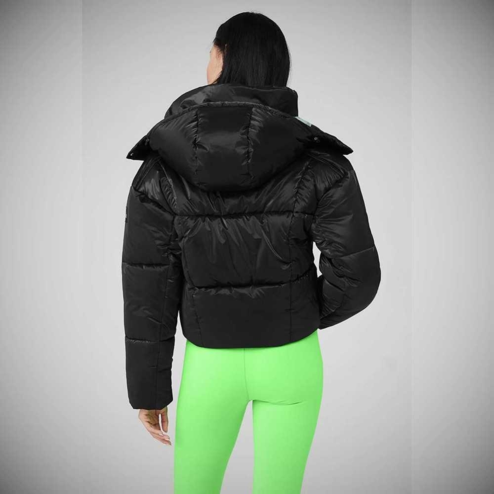 Chaquetas Alo Yoga Pearlized Pristine Puffer Mujer Negros Verdes | MX-12WGQM