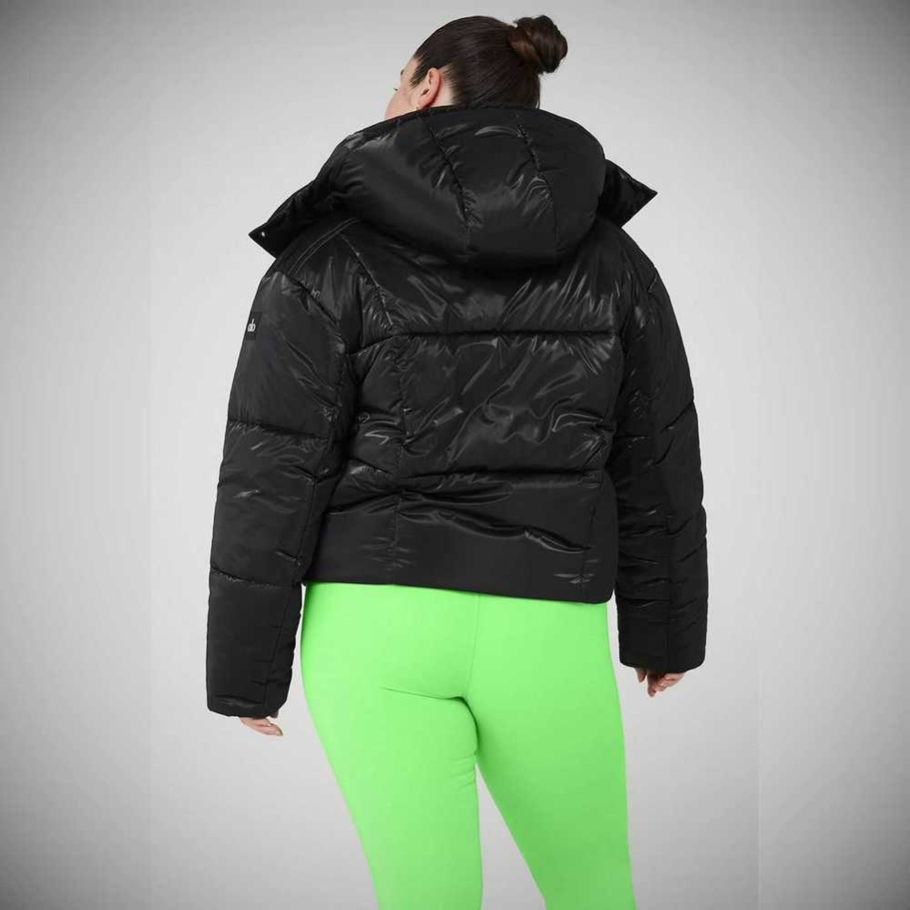 Chaquetas Alo Yoga Pearlized Pristine Puffer Mujer Negros Verdes | MX-12WGQM