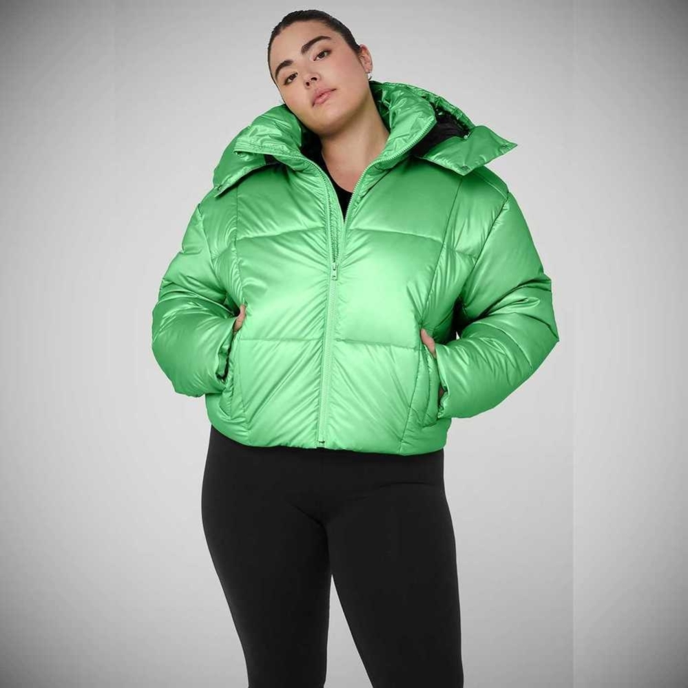 Chaquetas Alo Yoga Pearlized Pristine Puffer Mujer Verdes Negros | MX-42UEIP