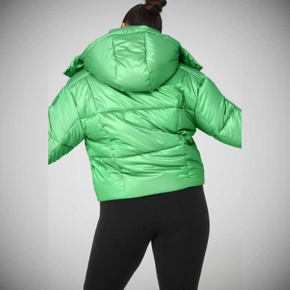 Chaquetas Alo Yoga Pearlized Pristine Puffer Mujer Verdes Negros | MX-42UEIP