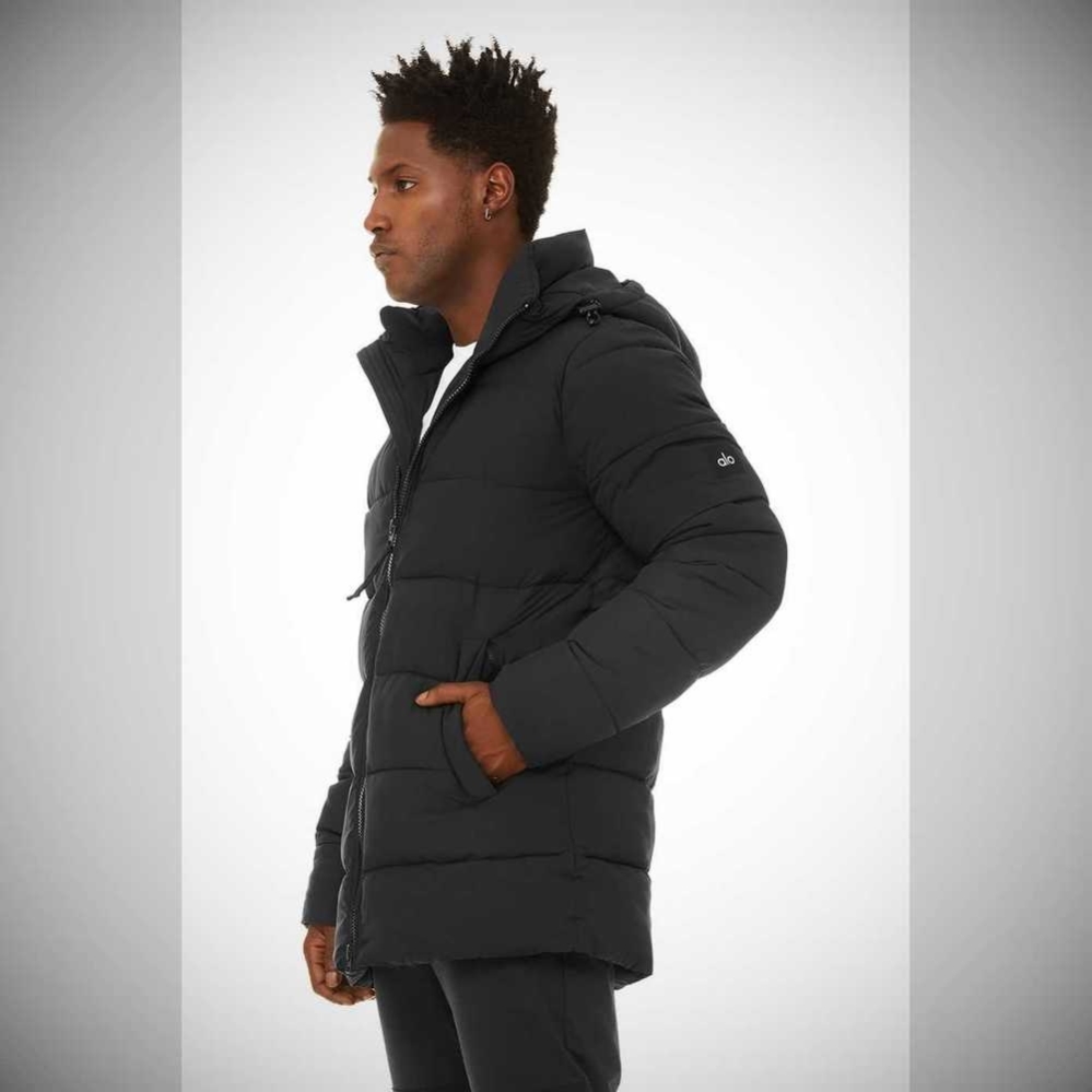 Chaquetas Alo Yoga Polar Puffer Hombre Negros | MX-36MNSA