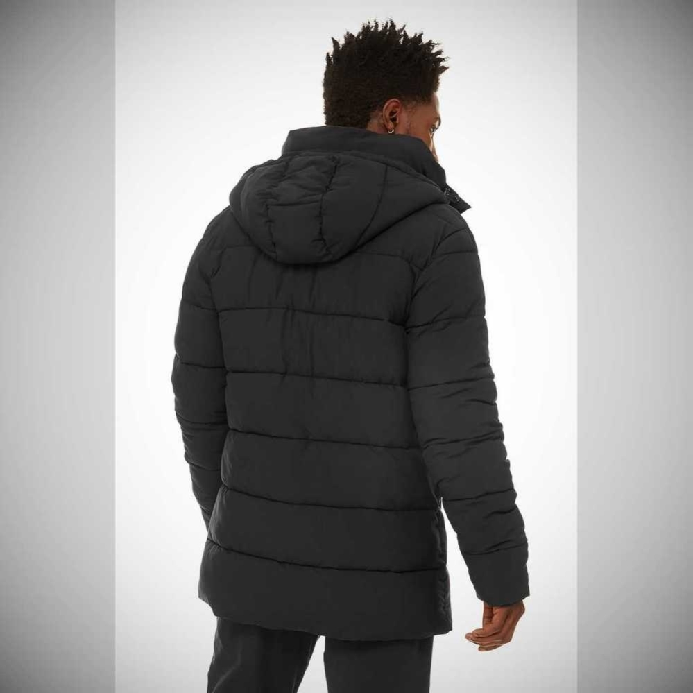 Chaquetas Alo Yoga Polar Puffer Hombre Negros | MX-36MNSA