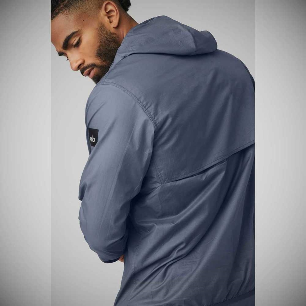 Chaquetas Alo Yoga Repeat Correr Hombre Grises | MX-45RFHY