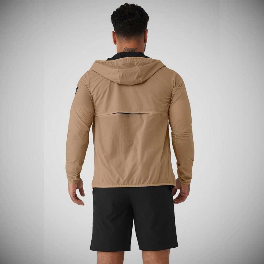 Chaquetas Alo Yoga Repeat Correr Hombre Marrom | MX-74RACQ