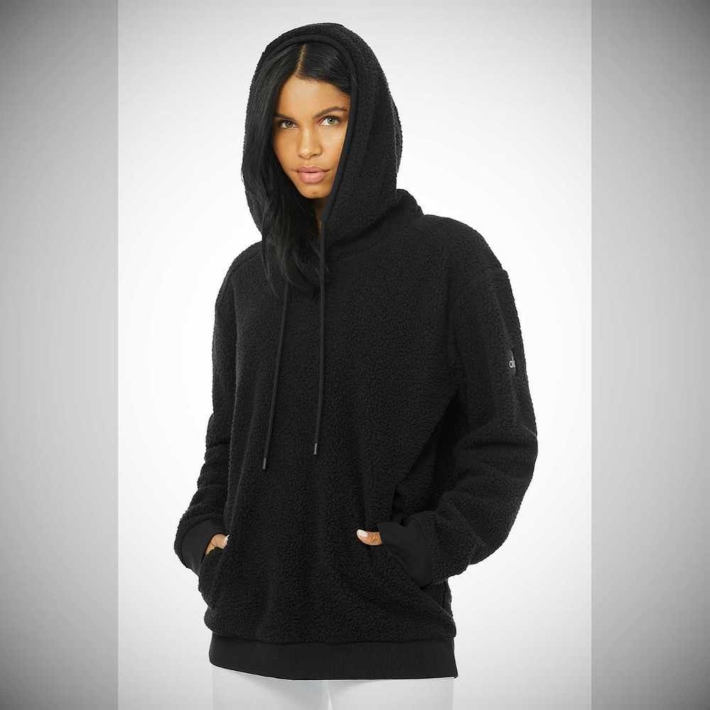 Chaquetas Alo Yoga Sherpa Mujer Negros | MX-62RYTB