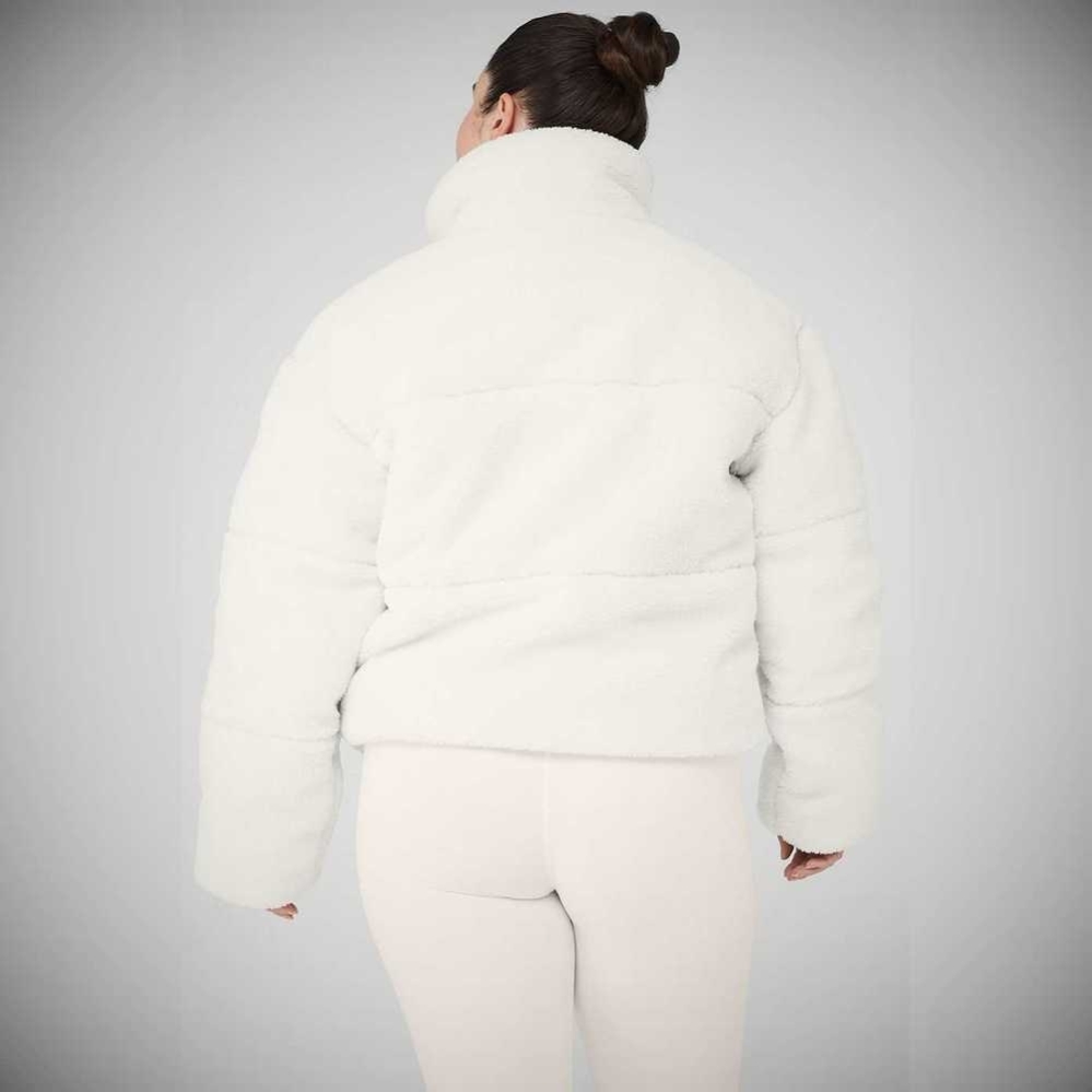 Chaquetas Alo Yoga Sherpa Snow Angel Puffer Mujer Blancos | MX-71IAMS