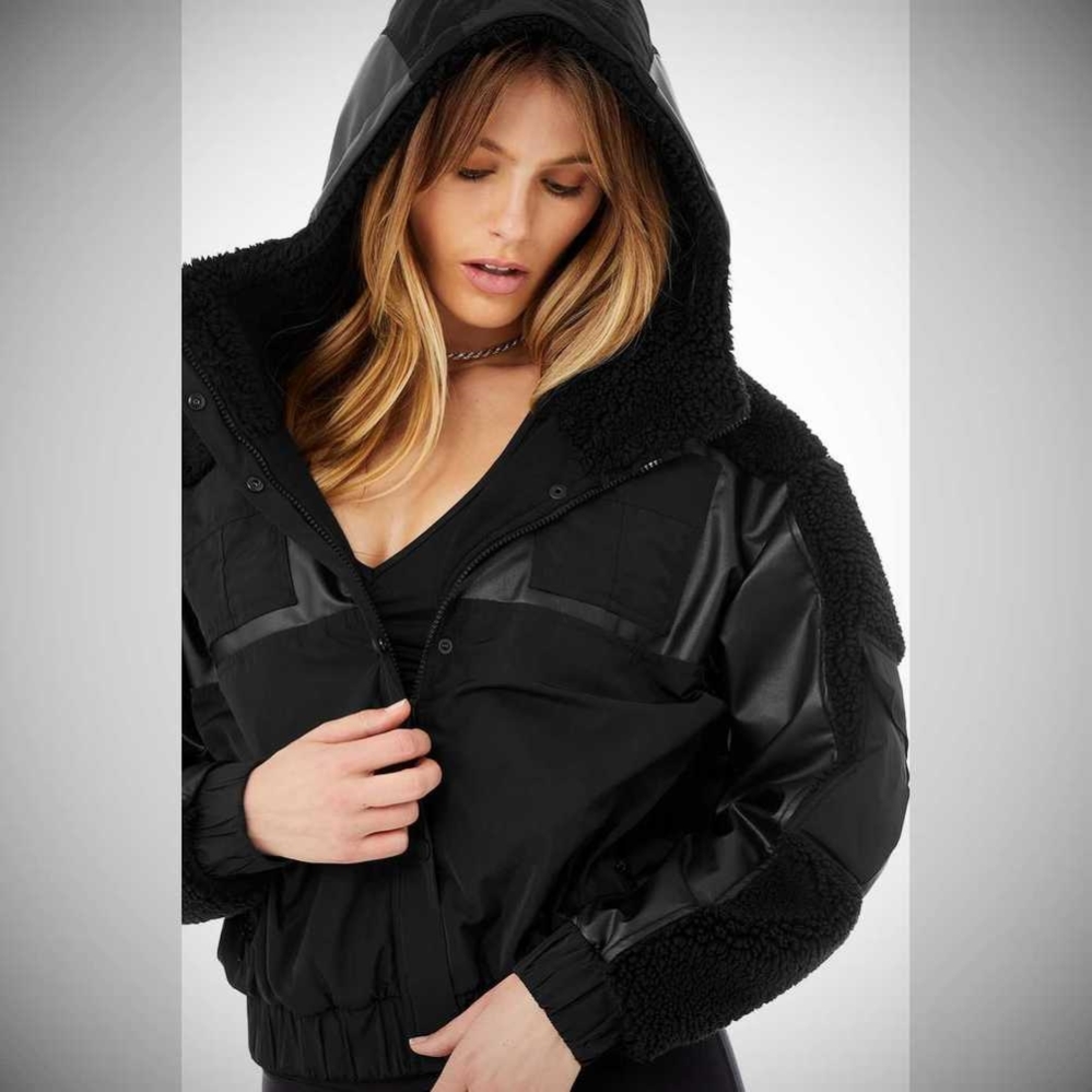 Chaquetas Alo Yoga Sherpa Utility Gear Mujer Negros | MX-94ZTMD