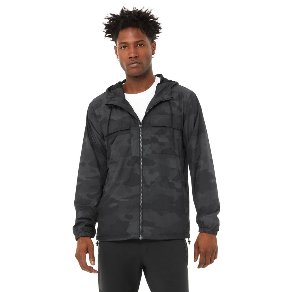 Chaquetas Alo Yoga Stride Hombre Negros | MX-90GDZX