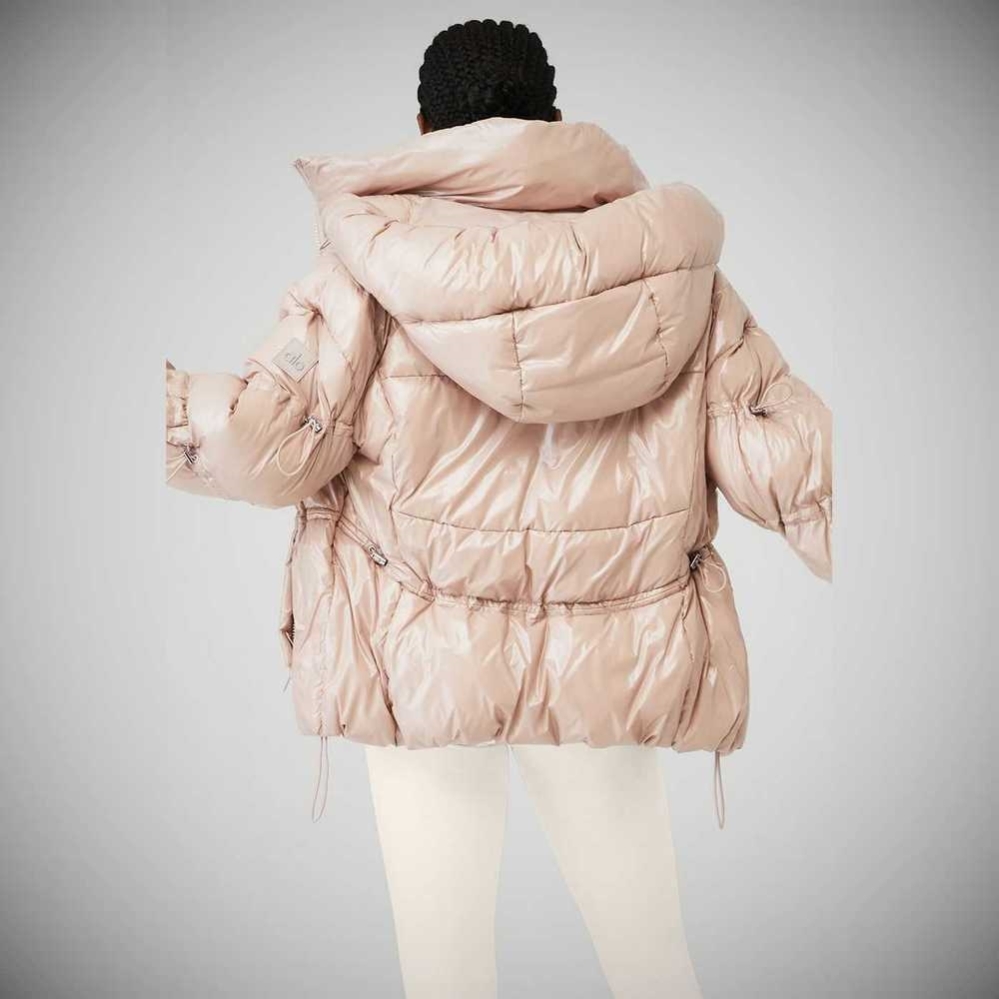 Chaquetas Alo Yoga Stunner Puffer Mujer Grises Rosas | MX-08WHYK