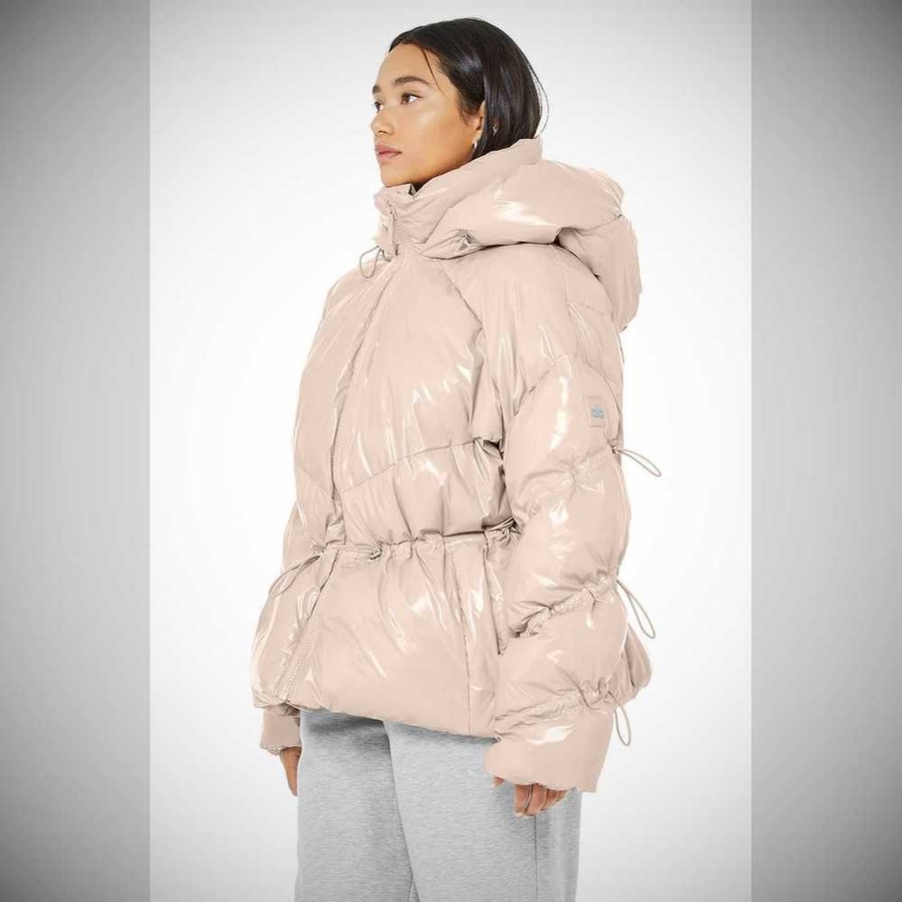 Chaquetas Alo Yoga Stunner Puffer Mujer Grises Rosas | MX-08WHYK