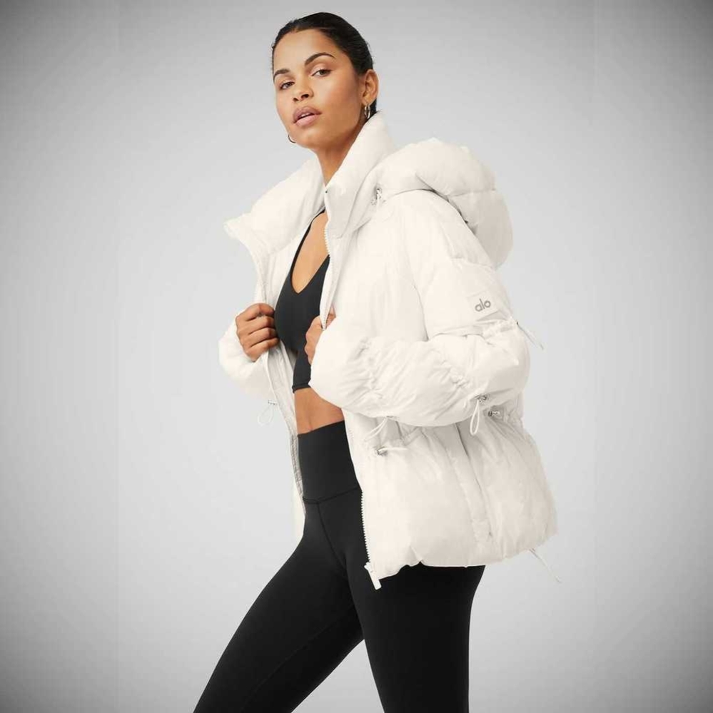 Chaquetas Alo Yoga Stunner Puffer Mujer Blancos | MX-37KEBU