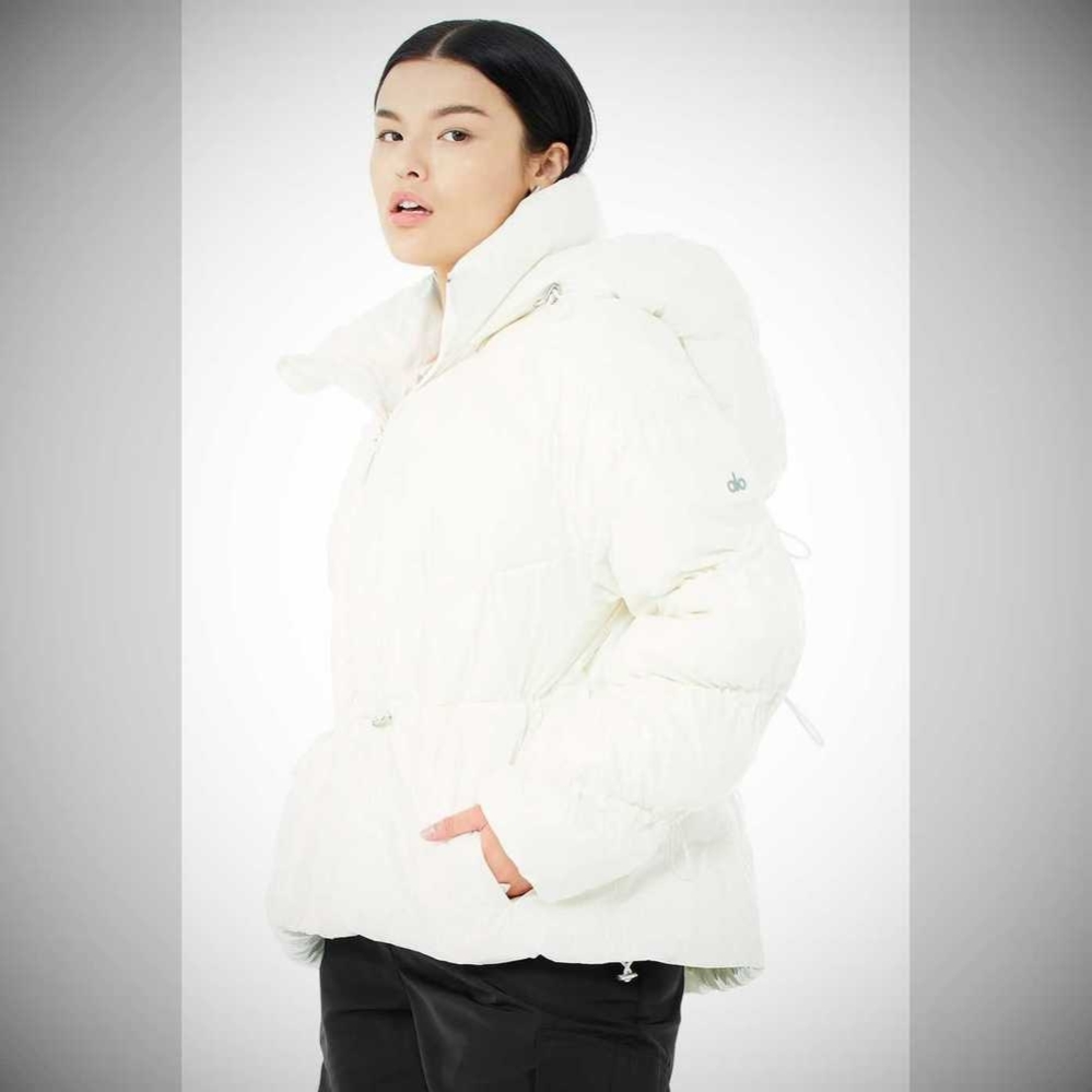 Chaquetas Alo Yoga Stunner Puffer Mujer Blancos | MX-37KEBU