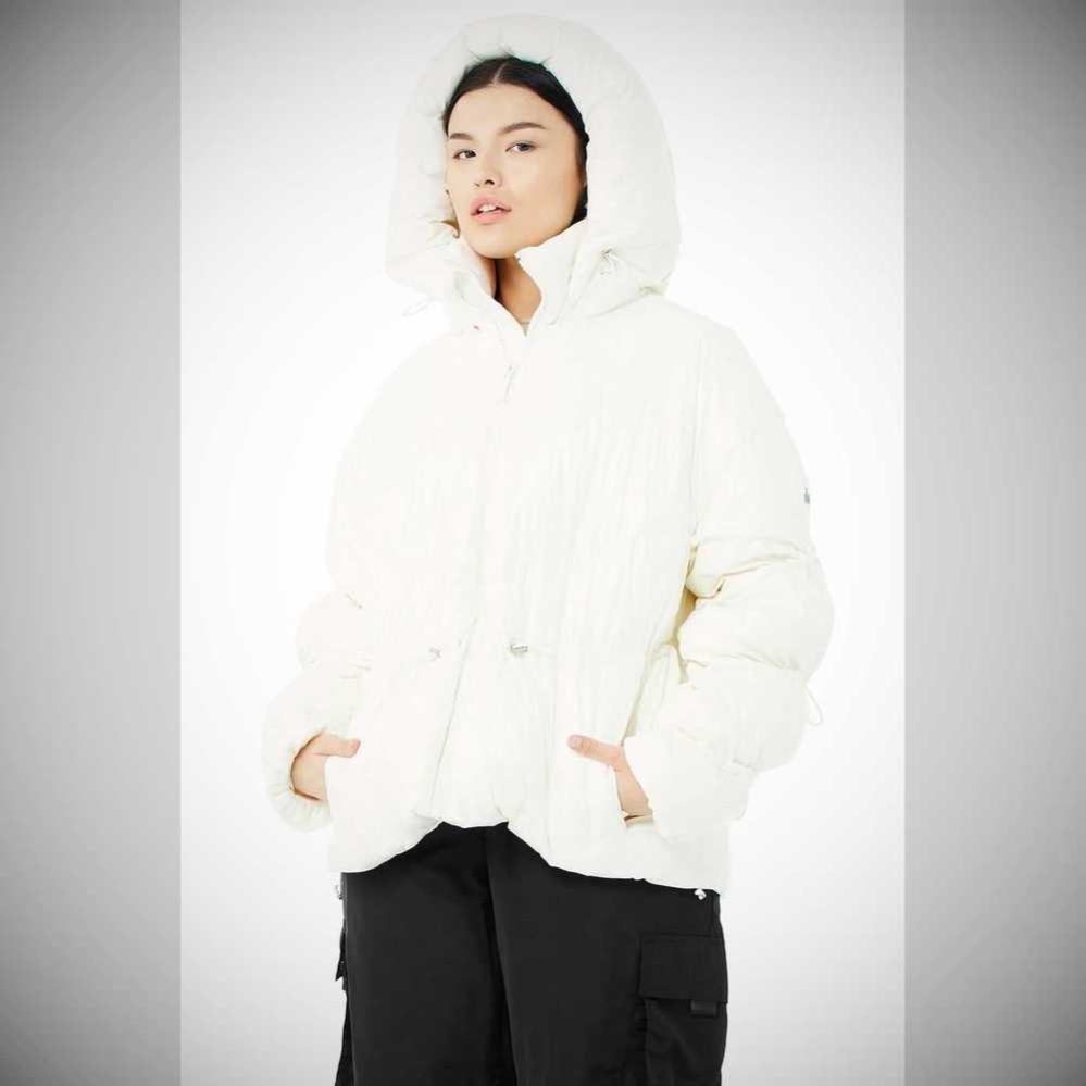 Chaquetas Alo Yoga Stunner Puffer Mujer Blancos | MX-37KEBU