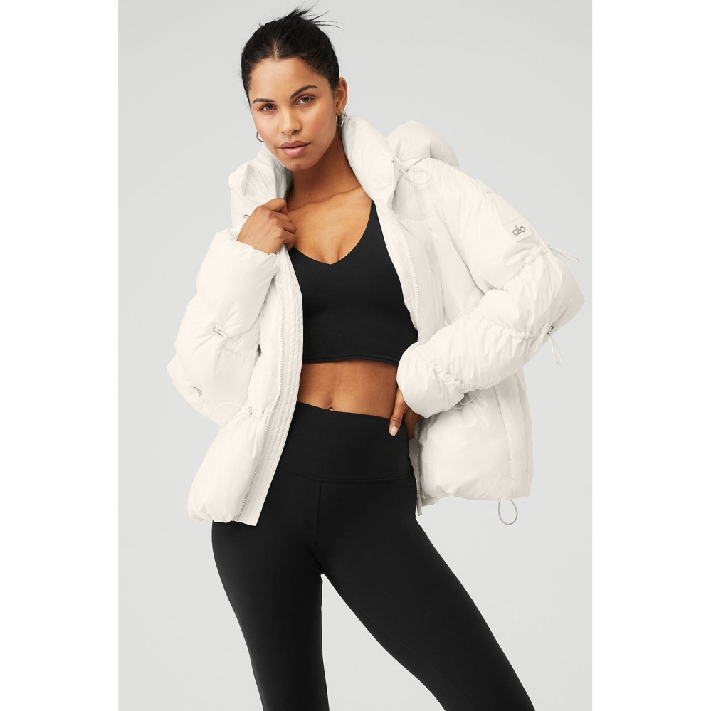 Chaquetas Alo Yoga Stunner Puffer Mujer Blancos | MX-37KEBU