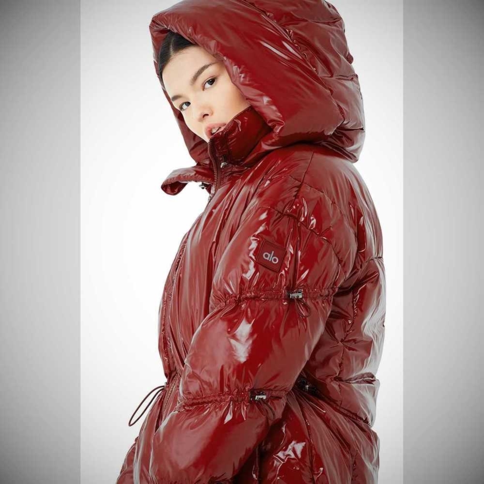 Chaquetas Alo Yoga Stunner Puffer Mujer Rojos | MX-38UXOR