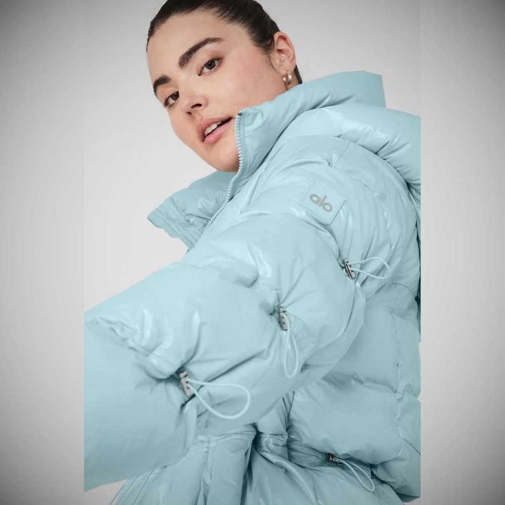 Chaquetas Alo Yoga Stunner Puffer Mujer Azules | MX-48PSFN