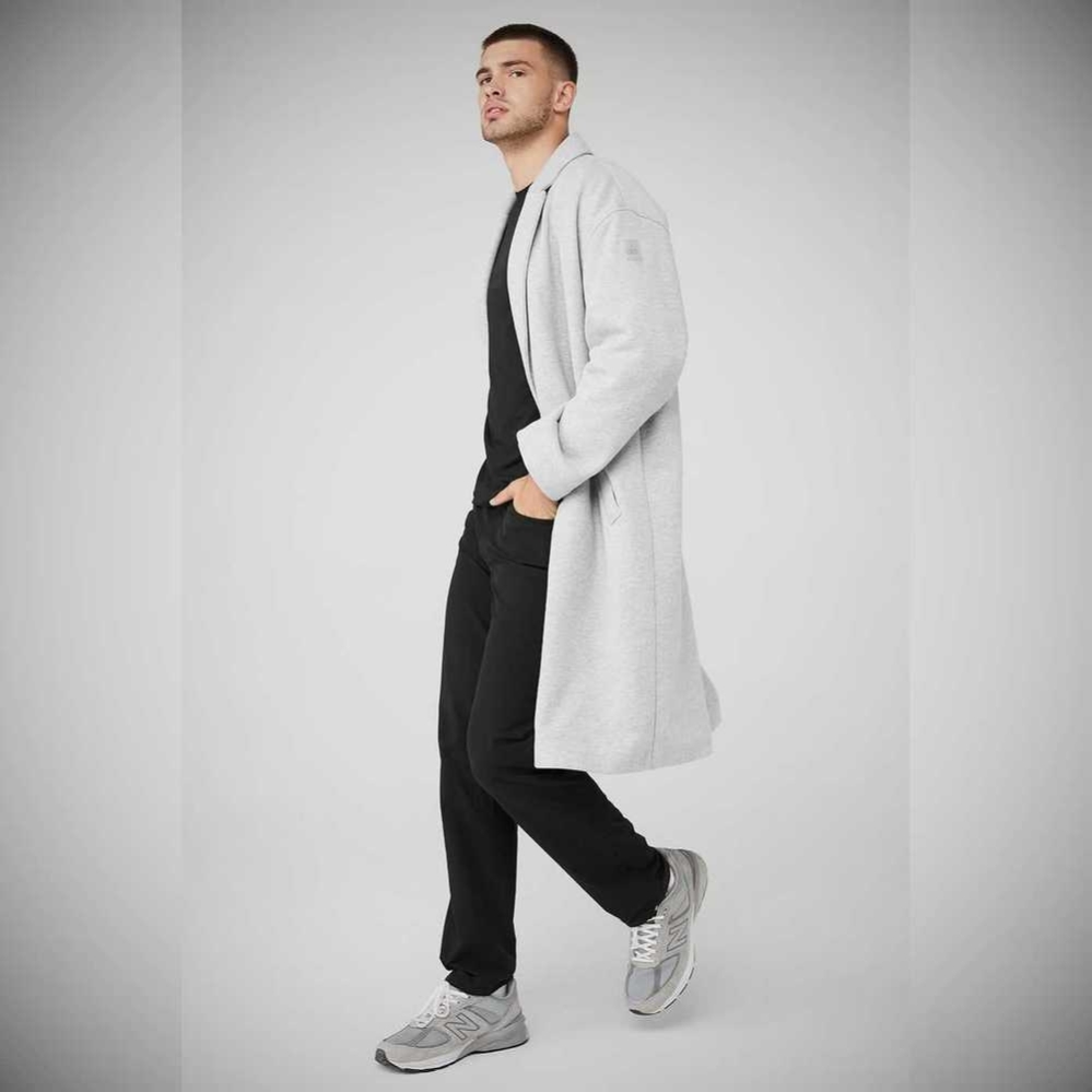 Chaquetas Alo Yoga VIP Blazer Trench Hombre Grises | MX-82TGBJ