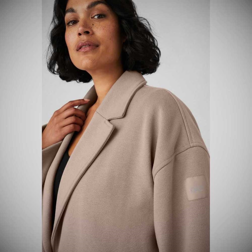 Chaquetas Alo Yoga VIP Blazer Trench Mujer Grises Marrom | MX-20JKHN