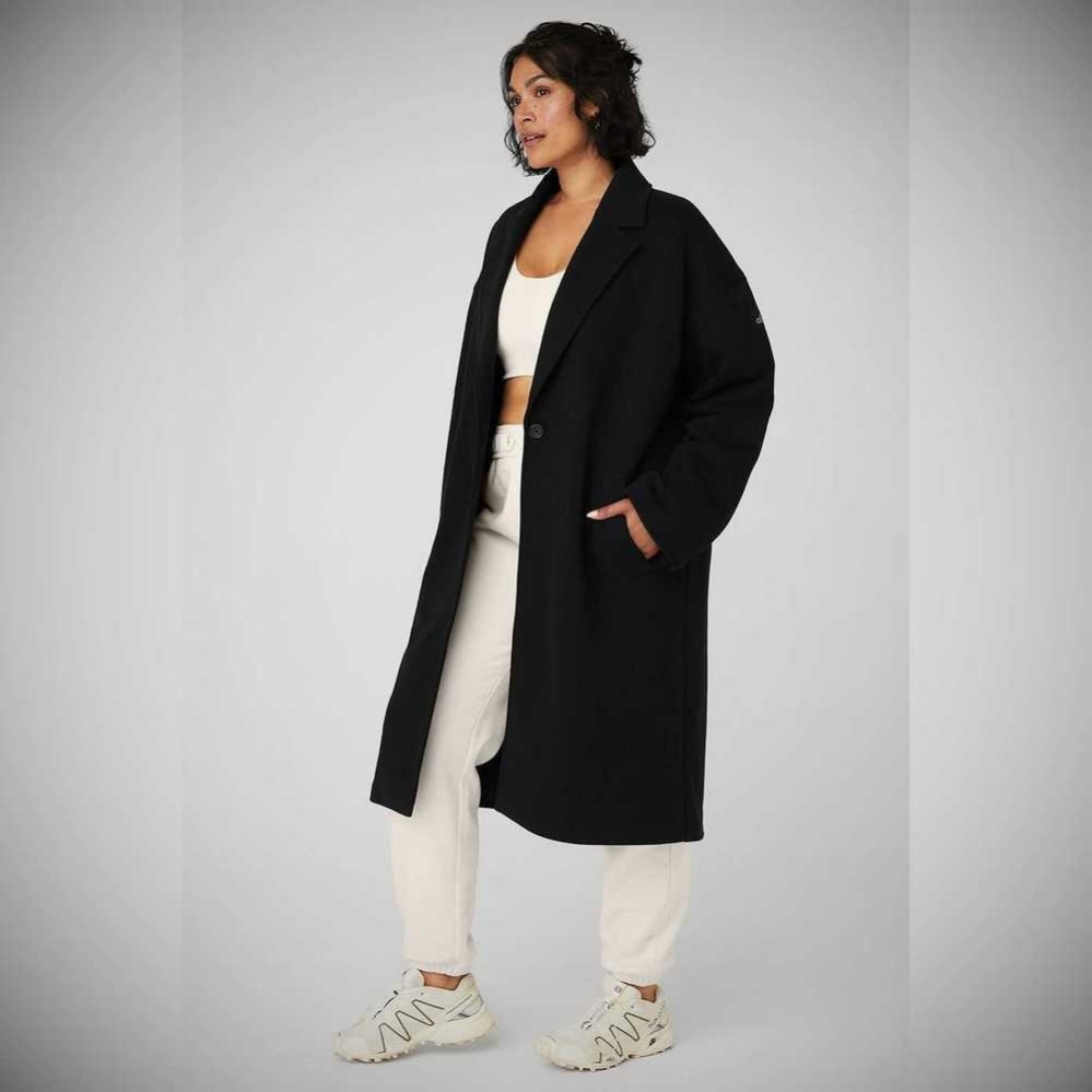 Chaquetas Alo Yoga VIP Blazer Trench Mujer Negros | MX-39MCNB