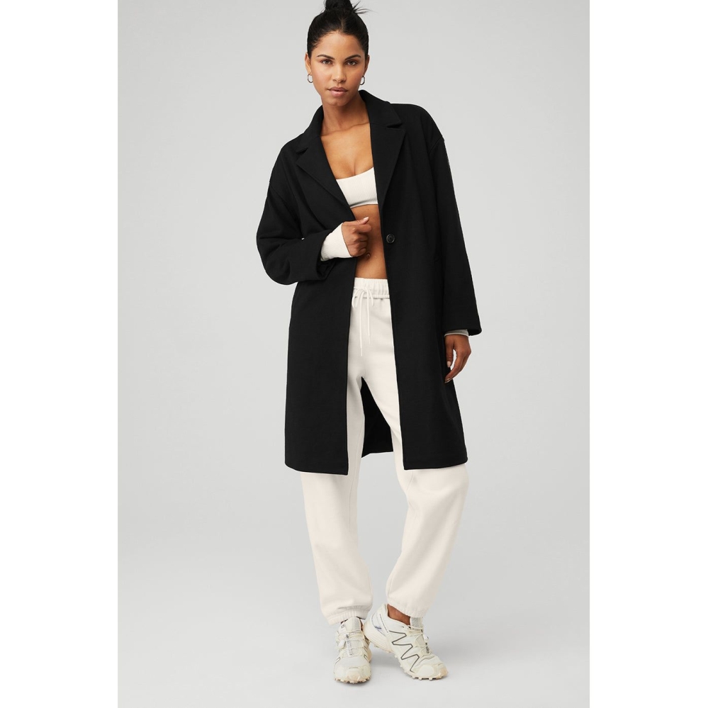 Chaquetas Alo Yoga VIP Blazer Trench Mujer Negros | MX-39MCNB