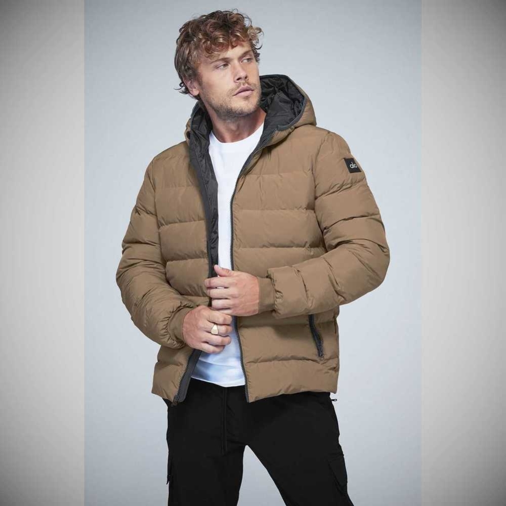 Chaquetas Alo Yoga Vail Puffer Hombre Marrom Grises | MX-62GUXI