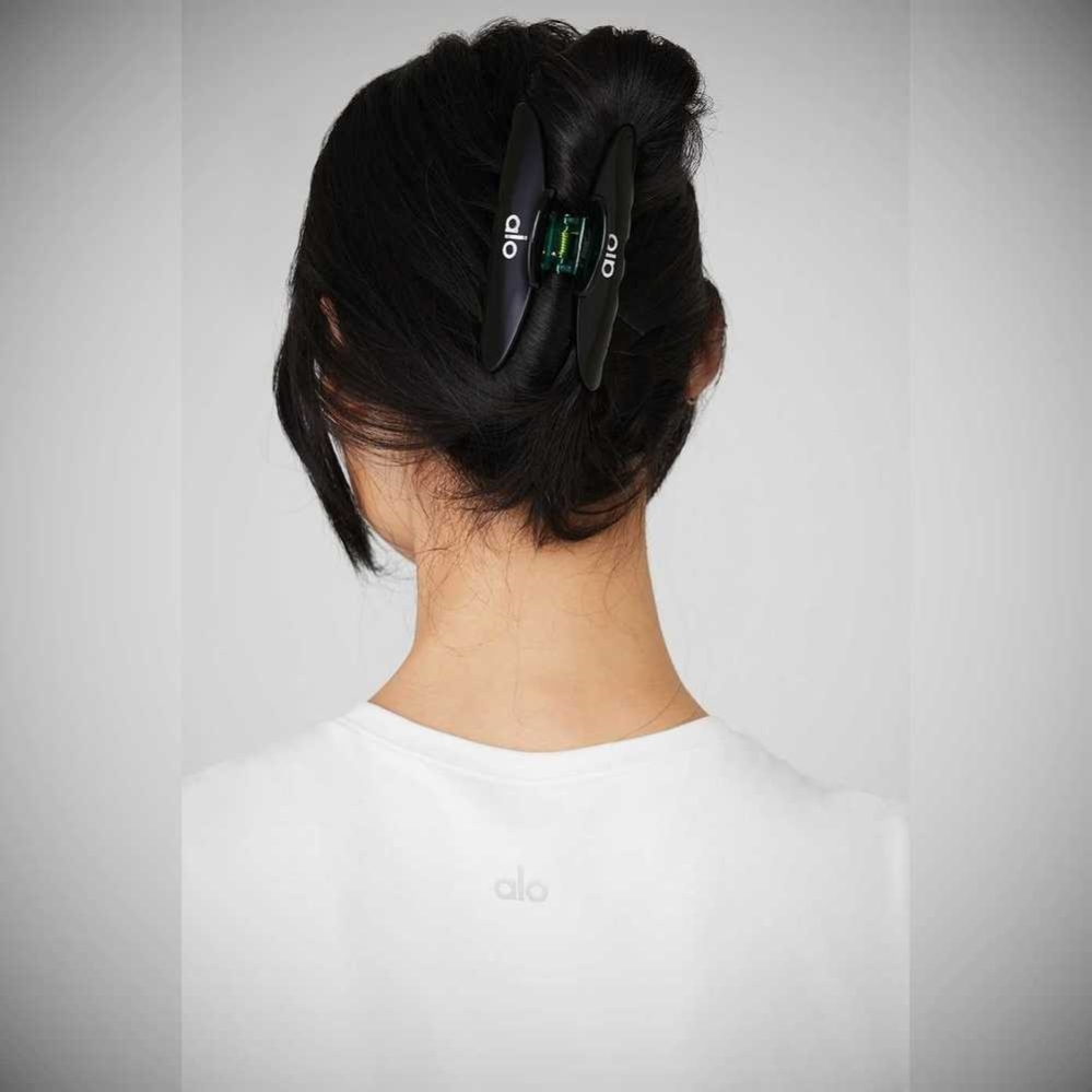 Coletero Alo Yoga 90's Claw Clip Mujer Verdes Oscuro Negros | MX-14ROZV