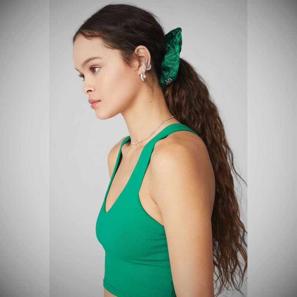 Coletero Alo Yoga Bandana Oversized Mujer Verdes | MX-25OXQV