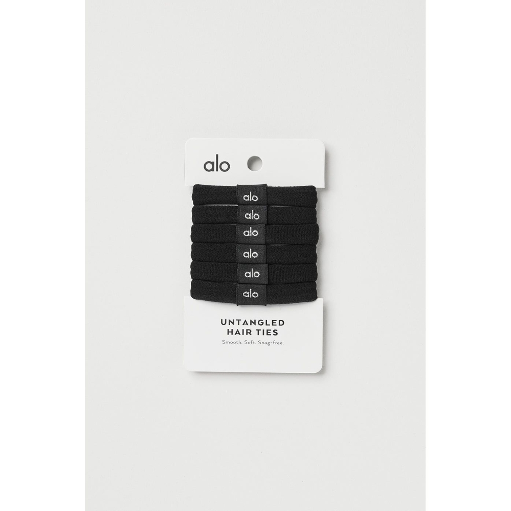 Coletero Alo Yoga Untangled Hair Tie 6-Pack Mujer Negros | MX-52PFBD