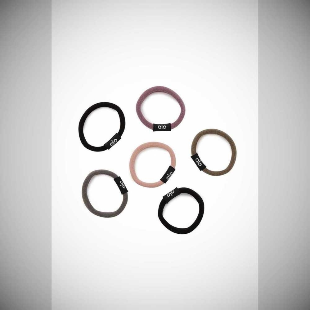 Coletero Alo Yoga Untangled Hair Tie 6-Pack Mujer Natural Multi | MX-65LIVB