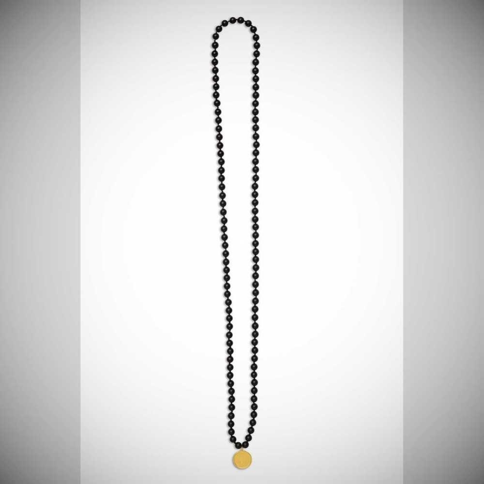 Collar Alo Yoga Black Onyx Mala Hombre Negros | MX-12PGDU