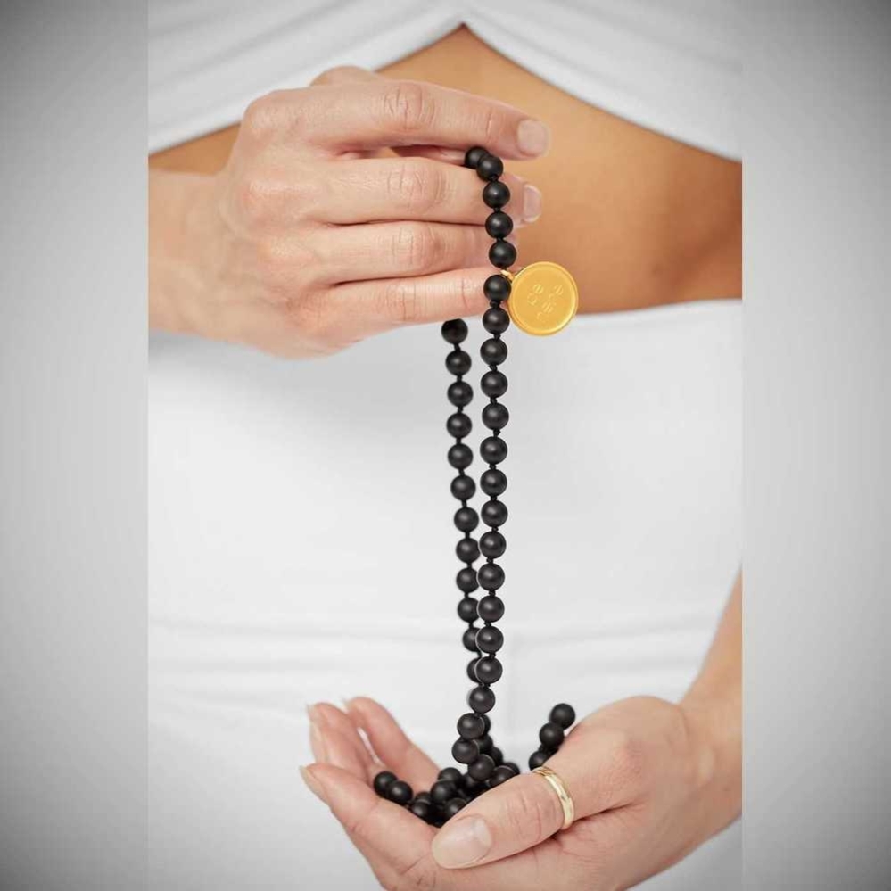 Collar Alo Yoga Black Onyx Mala Hombre Negros | MX-12PGDU