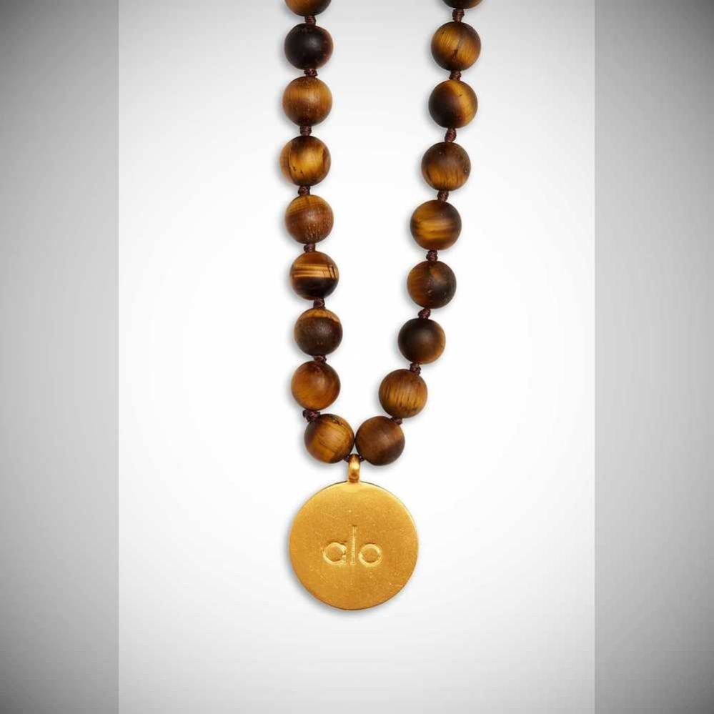 Collar Alo Yoga Tiger’s Eye Mala Hombre Marrom | MX-81THXG