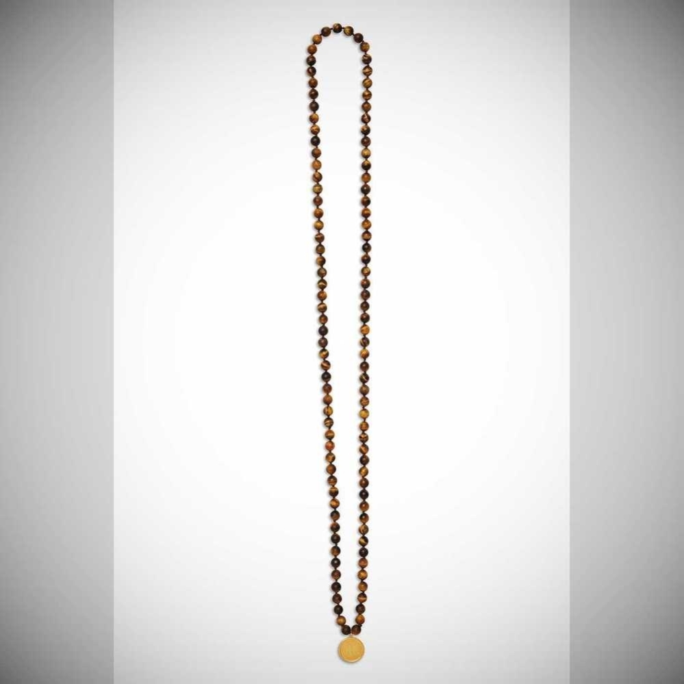 Collar Alo Yoga Tiger’s Eye Mala Hombre Marrom | MX-81THXG