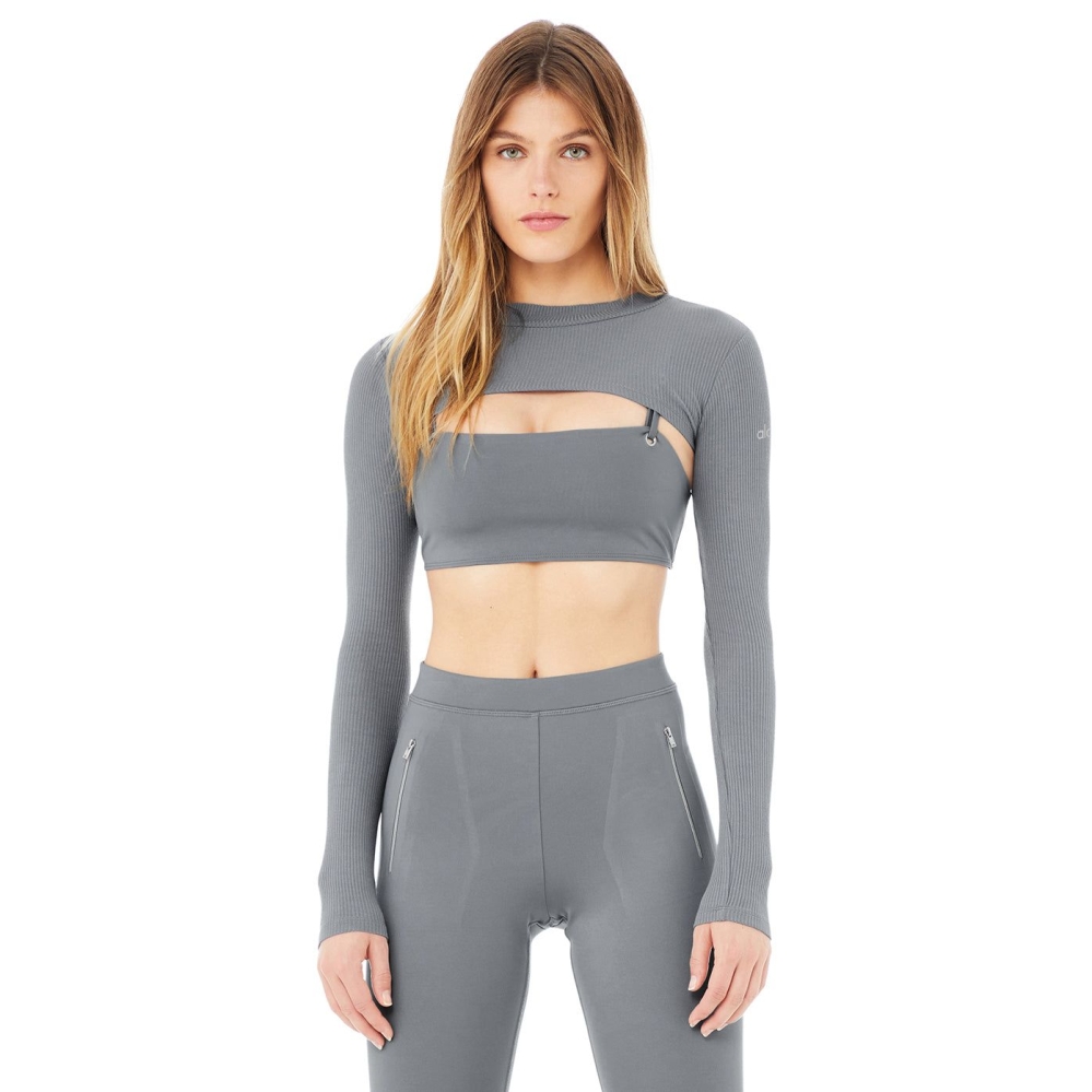 Crop Tops Alo Yoga Thrill Seeker Shrug Mujer Azules | MX-71LGBE