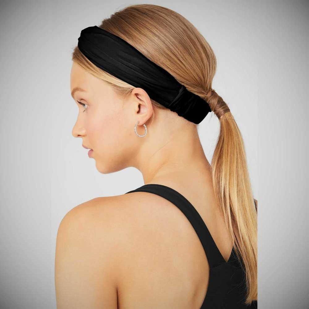 Diademas Alo Yoga Alosoft Mujer Negros | MX-53NIJU