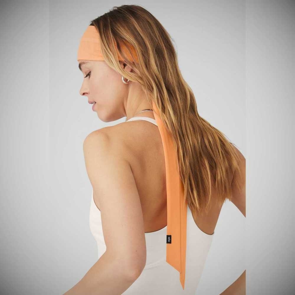 Diademas Alo Yoga Fresh Mesh Tie Mujer Naranjas | MX-20KZDU