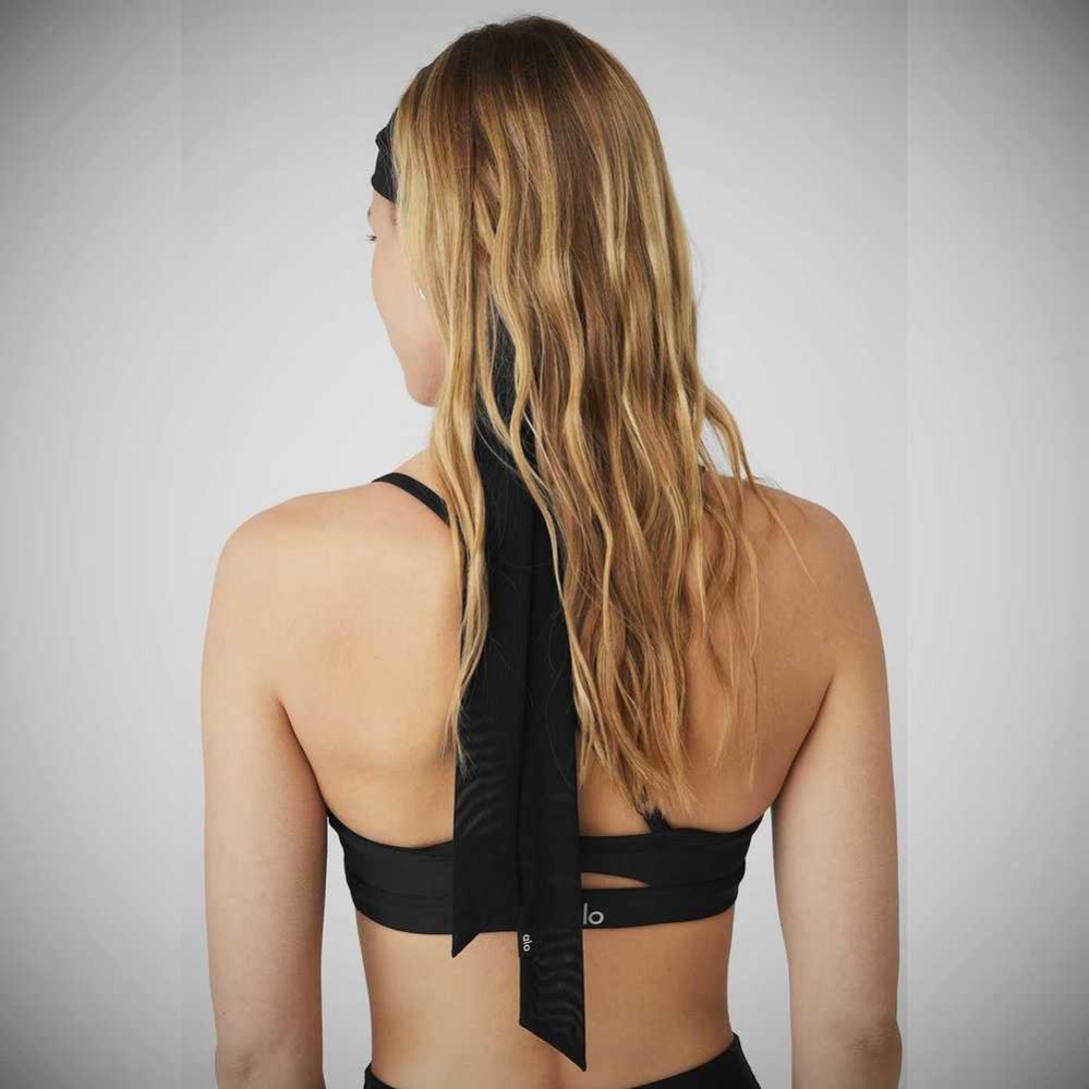 Diademas Alo Yoga Fresh Mesh Tie Mujer Negros | MX-87HYBO