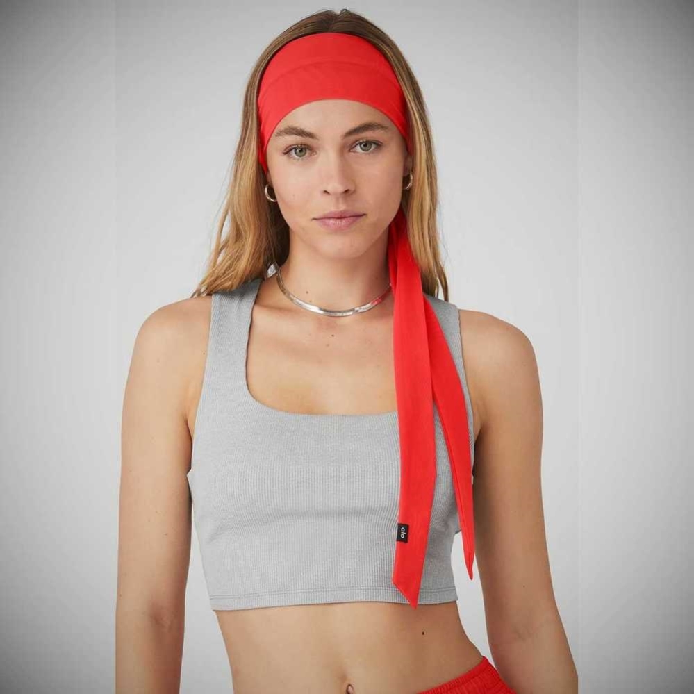 Diademas Alo Yoga Fresh Mesh Tie Mujer Rojos | MX-17IOQL