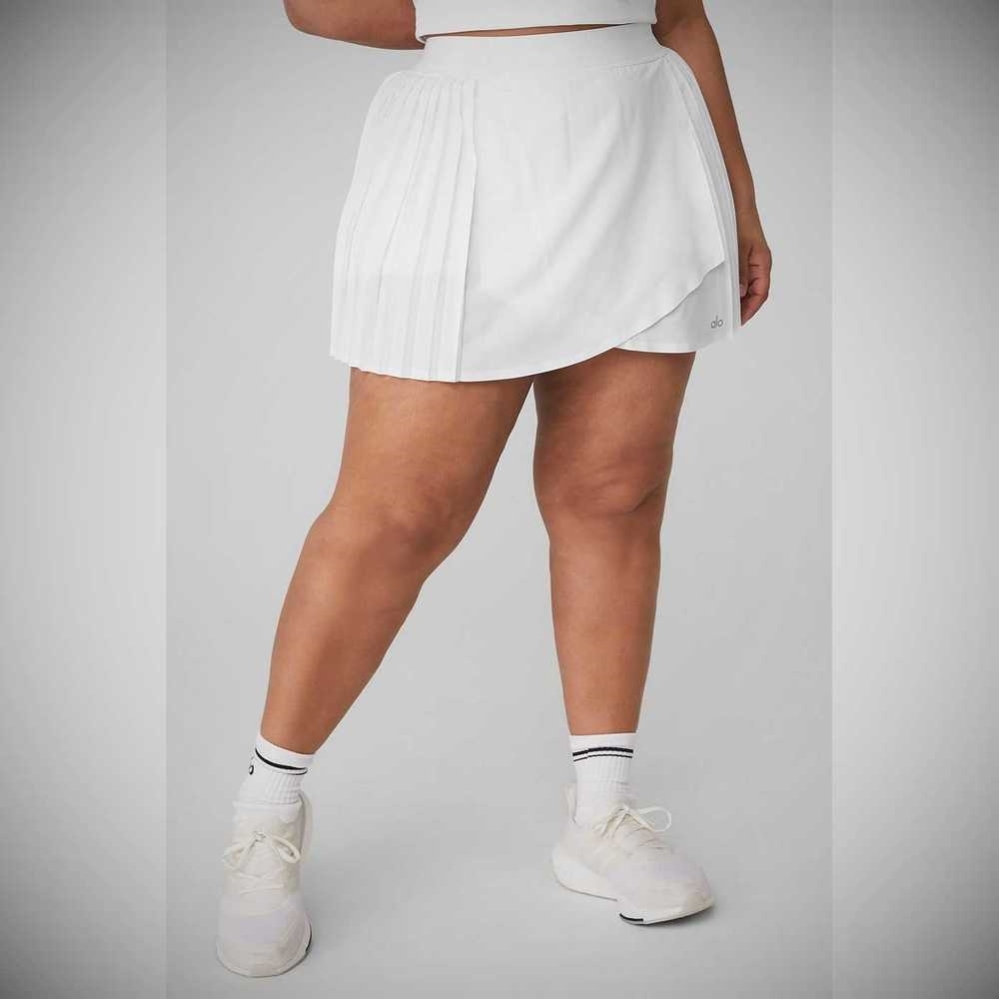 Falda Alo Yoga Aces Tenis Mujer Blancos | MX-35RMLS