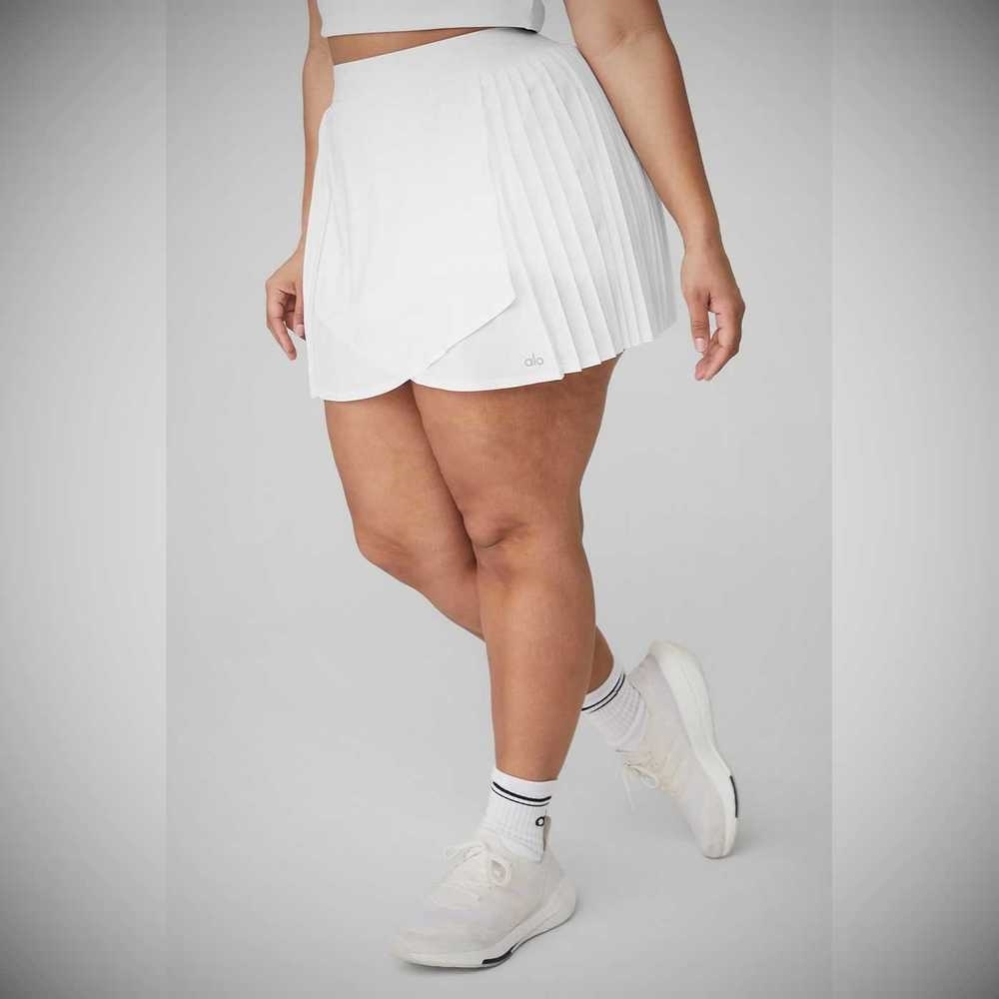 Falda Alo Yoga Aces Tenis Mujer Blancos | MX-35RMLS