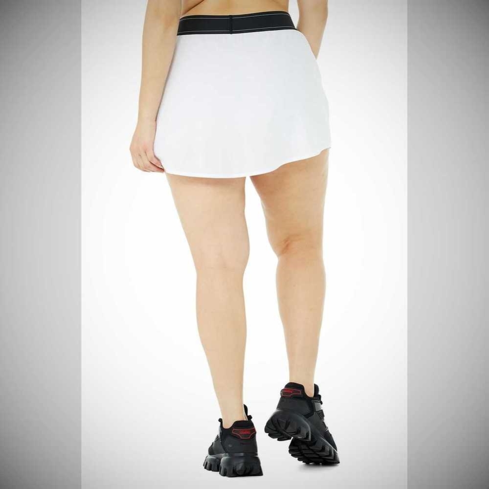 Falda Alo Yoga Match Point Tenis Mujer Blancos | MX-09ETIN