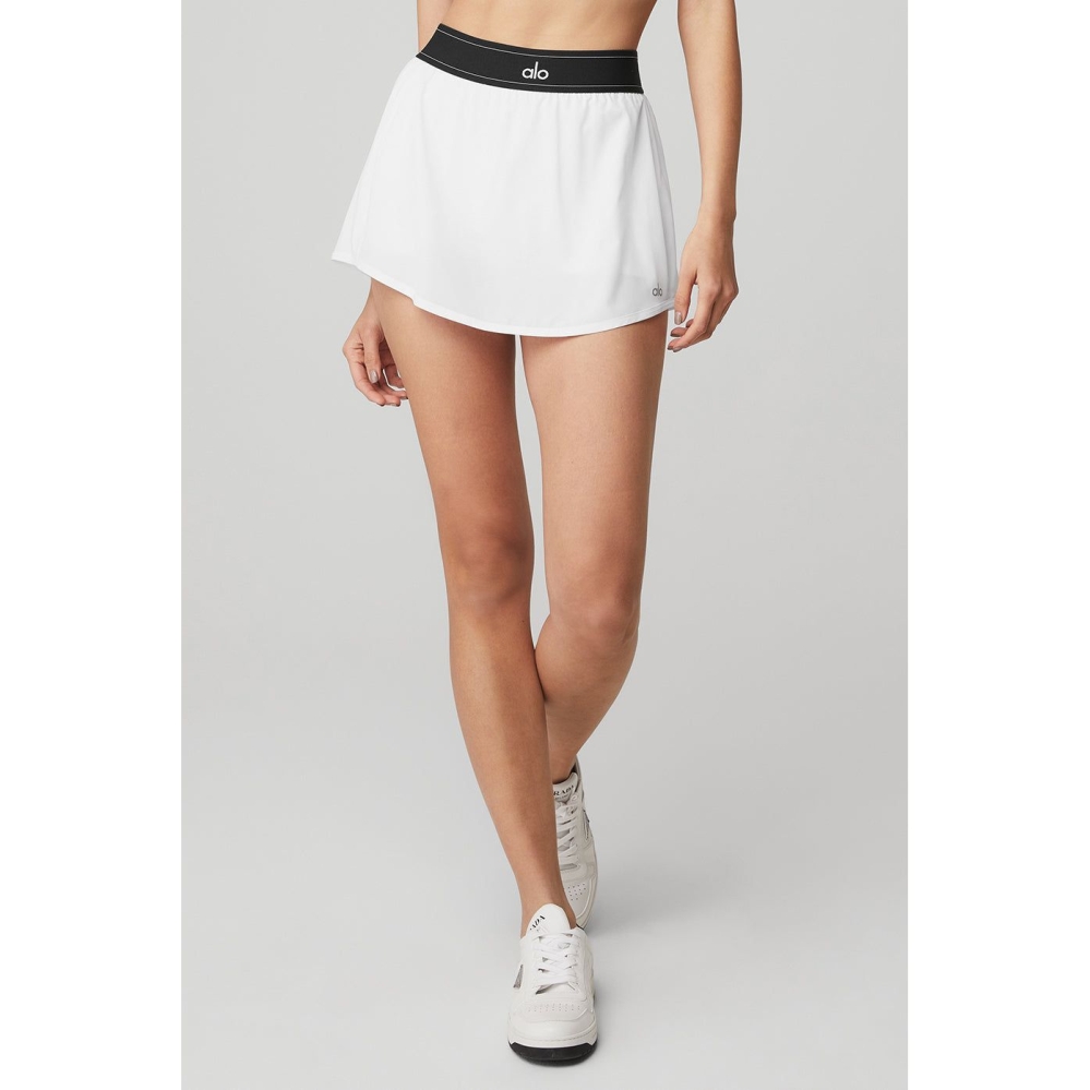 Falda Alo Yoga Match Point Tenis Mujer Blancos | MX-09ETIN